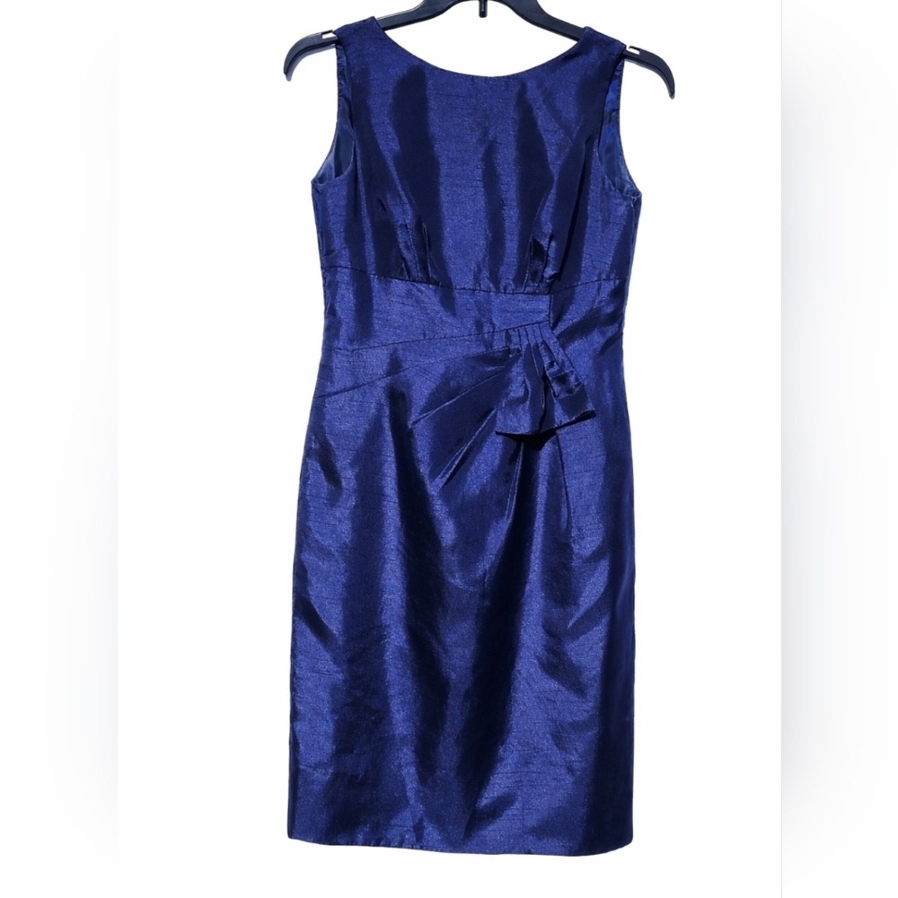 Elegant Navy Sleeveless Mini Dress